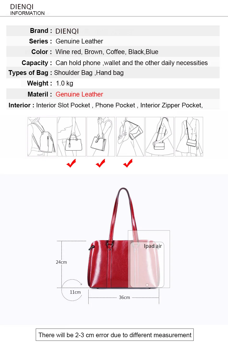 Bolsas de ombro
