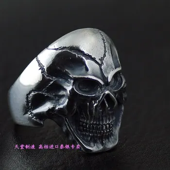 

Thailand imports, cracked skull skull Silver Ring