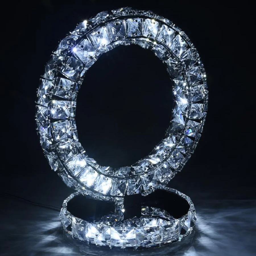 

Modern LED Crystal Lamp Stylish Decor Living Room Study Bedroom Bedside Table Lamp Upscale Atmosphere Lampada da tavolo 85~250V