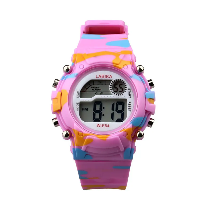 Мужские Цифровые часы для мальчиков 2017 модные детские светодиодный силиконовый ремешок цифровые наручные часы спортивные студенческие