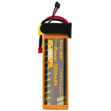 You&me RC Li-Poly Lipo Battery 11.1V 5000mAh 50C-100C 3S For Rechargeable Bateria AKKU DJI Drone Helicopter Quadcopter