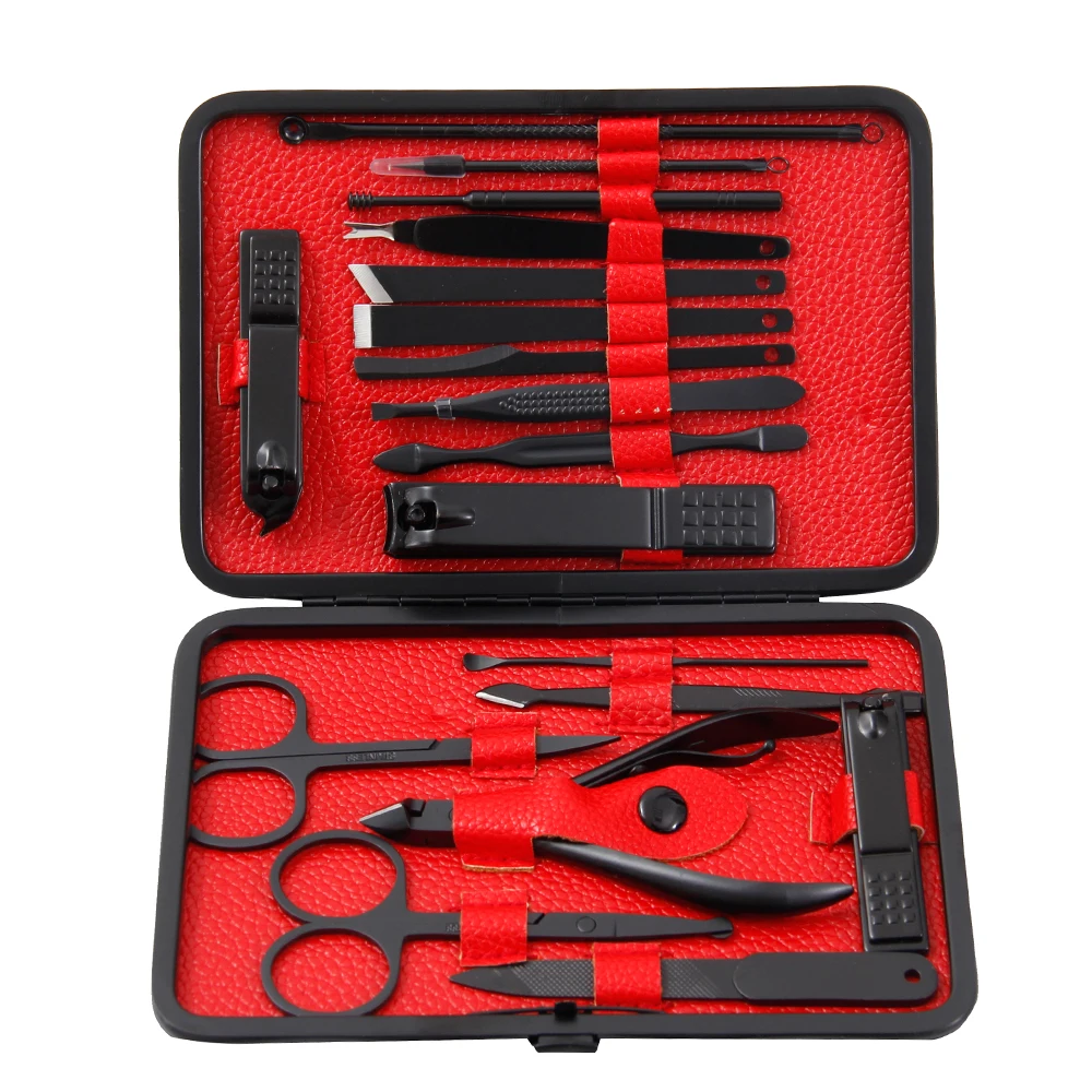 

18pcs Stainless Steel Manicure Set Professional Nail Clipper Finger Plier Nail Art Beauty Tools Toenail Kit Nail Clipper Set