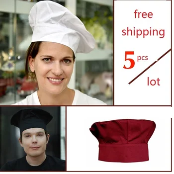 

(10pcs)cotton cap Western restaurant bakers work clothes accessories chef hat bakery caps employees waiter working cap