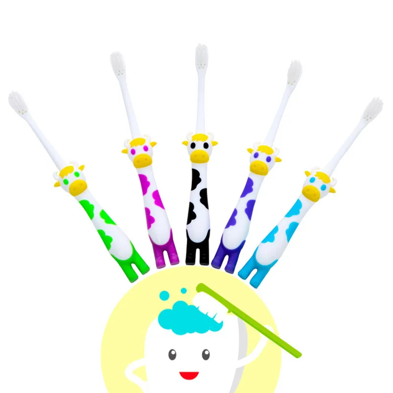 5 Pcs/Lot Kids Tooth brush Catoon Children's Toothbrush For Baby Soft Bristle Mouth Clean Oral Hygiene Children Use Toothbrush