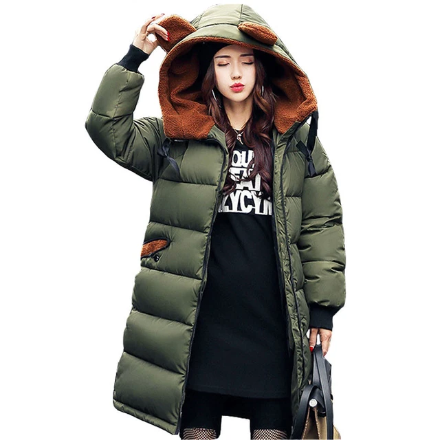 womens winter jacket 2017 new medium long down cotton female parkas winter coats plus size womens