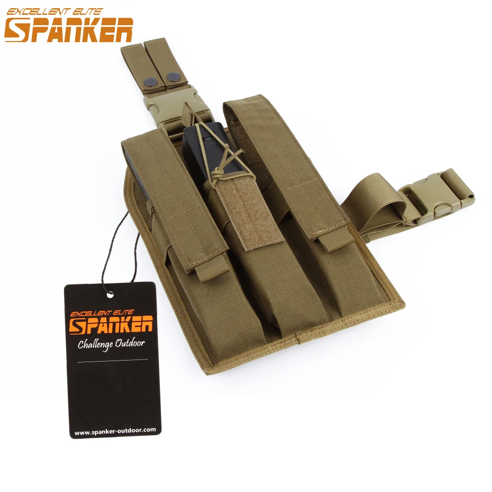 

EXCELLENT ELITE SPANKER Outdoor Hunting Magazine Pouch Tactical KRISS Clip Hanging Bag Molle Legs Hanging Tools