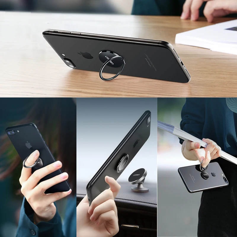Ugreen Finger Ring Holder for Samsung S9 360 Degree Mount Holder Stand Mobile Phone Finger Phone Stand for iPhone X 8 7 6 Tablet Ugreen Finger Ring Holder for Samsung S9 360 Degree Mount Holder Stand Mobile Phone Finger Phone Stand for iPhone X 8 7 6 Tablet