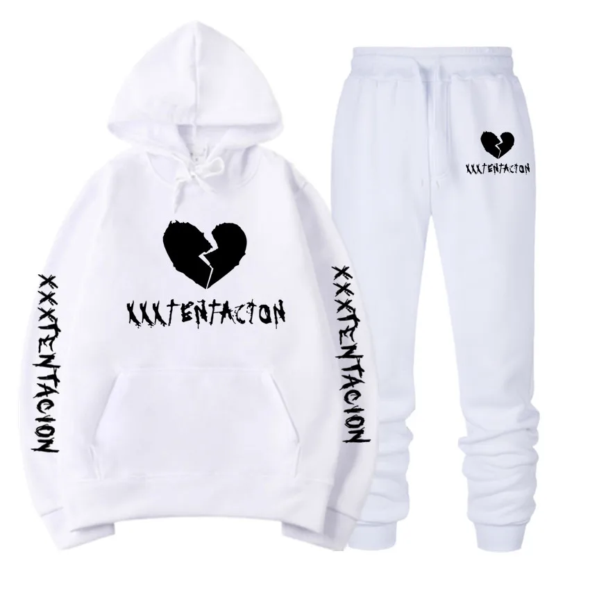 XXXTentacion Модная брендовая мужская одежда флисовый пуловер с капюшоном модный