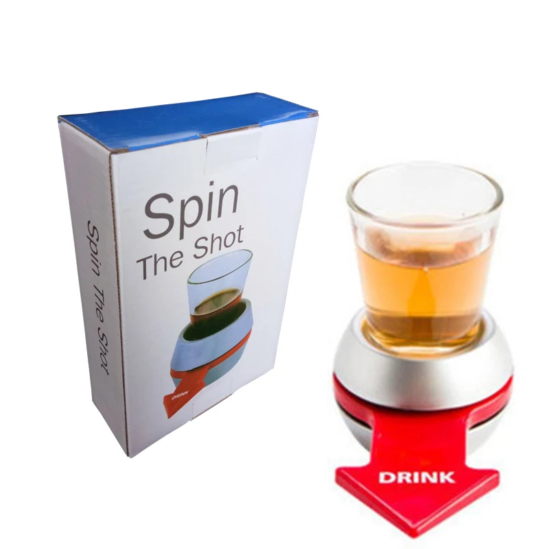 

Excellent Shot Spinner Party Game Rotatable Arrow Beer Wine Glass Cup Kit Spin The Shot Glass Drinking Game Fun Party Gifts