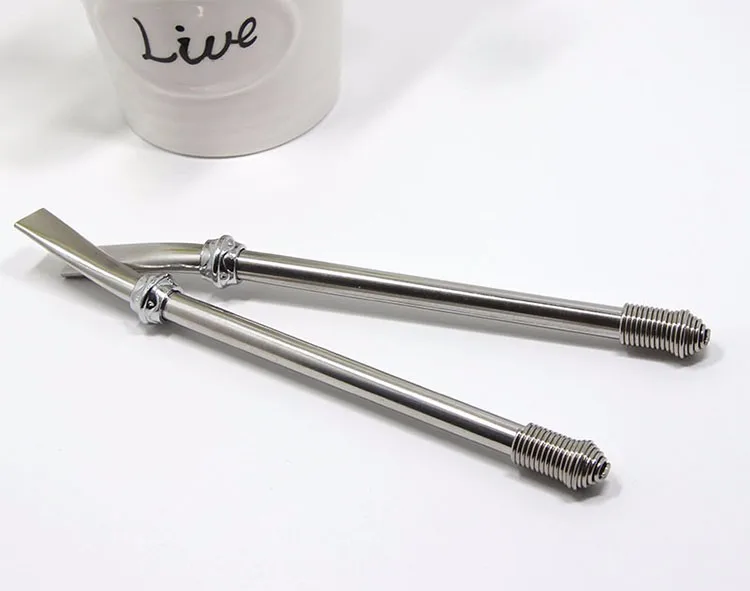 2pcs/lot New Arrival Argentina Yerba Mate Straw Special Pure Stainless Steel Straw Tea Strainer