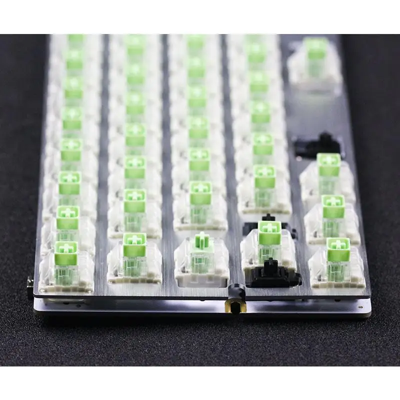 Полностью в сборе DZ60 PCB с Aliazs Gateron Box темно синий нефритовый переключатель/тип