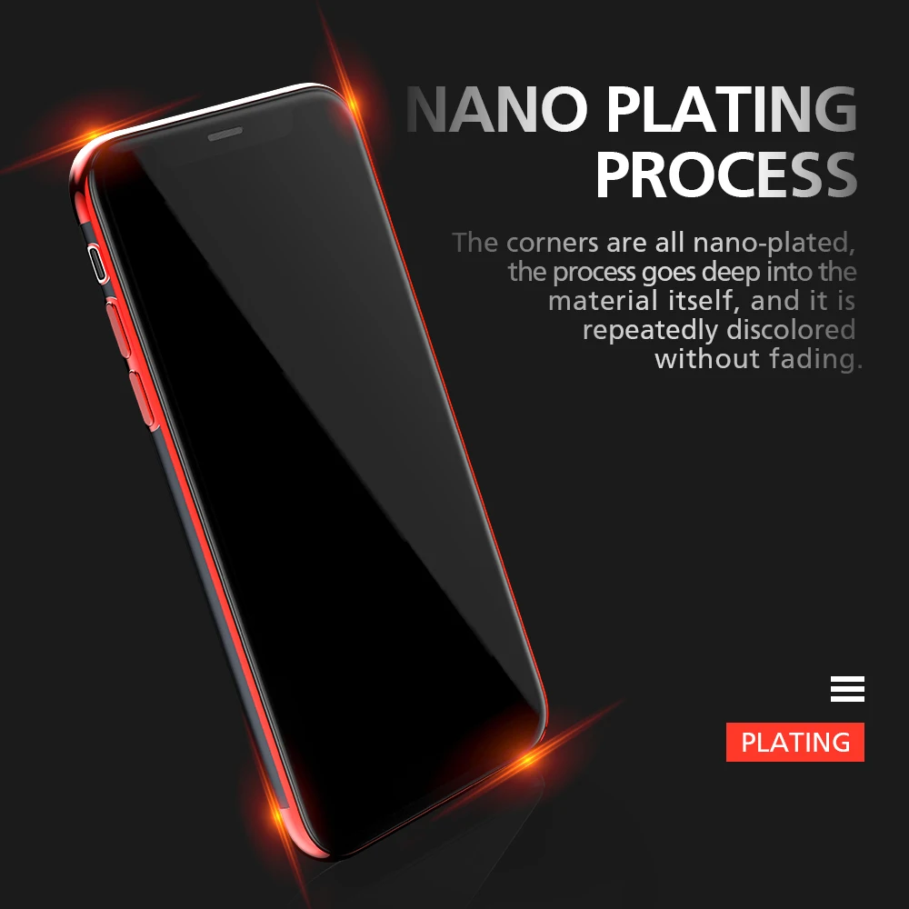 

Original Luxury Phone Case For iPhone 6 6s 7 8 plus X XR XS MAX Case Plating TPU Ultra Slim Transparent Smartphone Back Cover