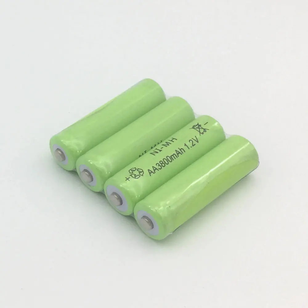 GTF 1,2 V Ni-NH AA перезаряжаемая 3800 mAh 2A нейтральная AA Аккумуляторная батарея для светодиодный фонарик