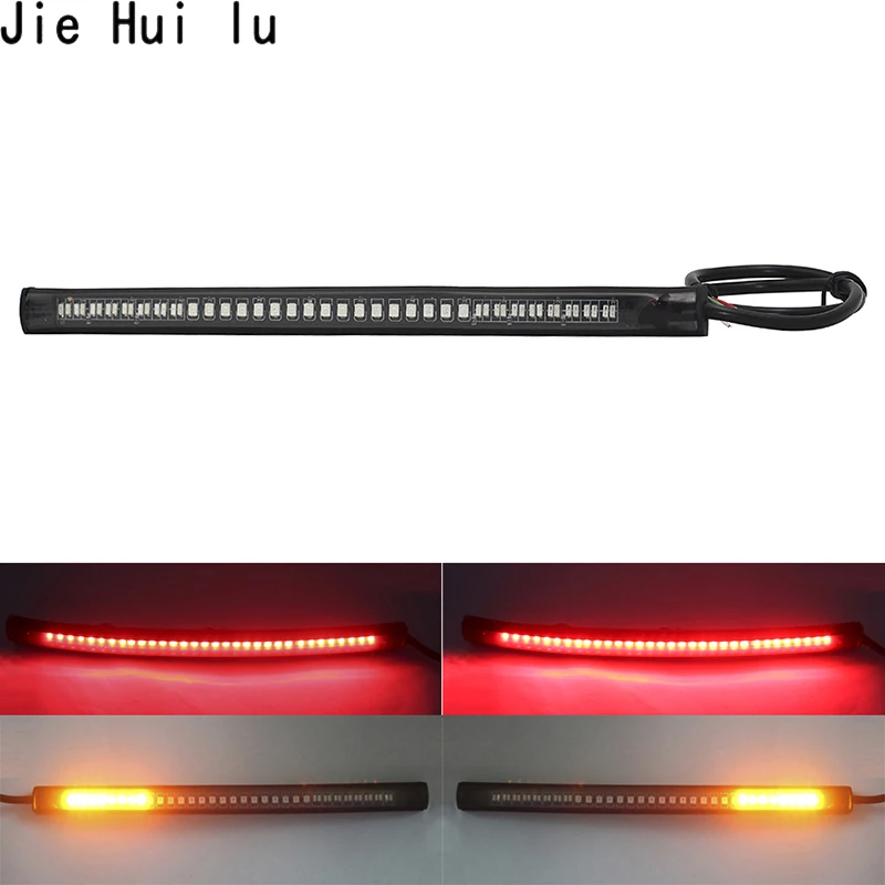 Black LED Licence Number Plate Lights with Integrated Super Bright Indicators Turn Signals