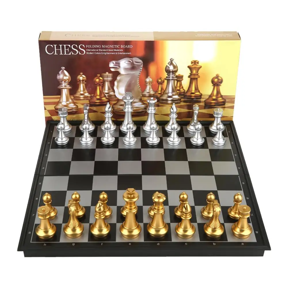 

Magnetic Chess Foldable Checkerboard Puzzle Chess Game
