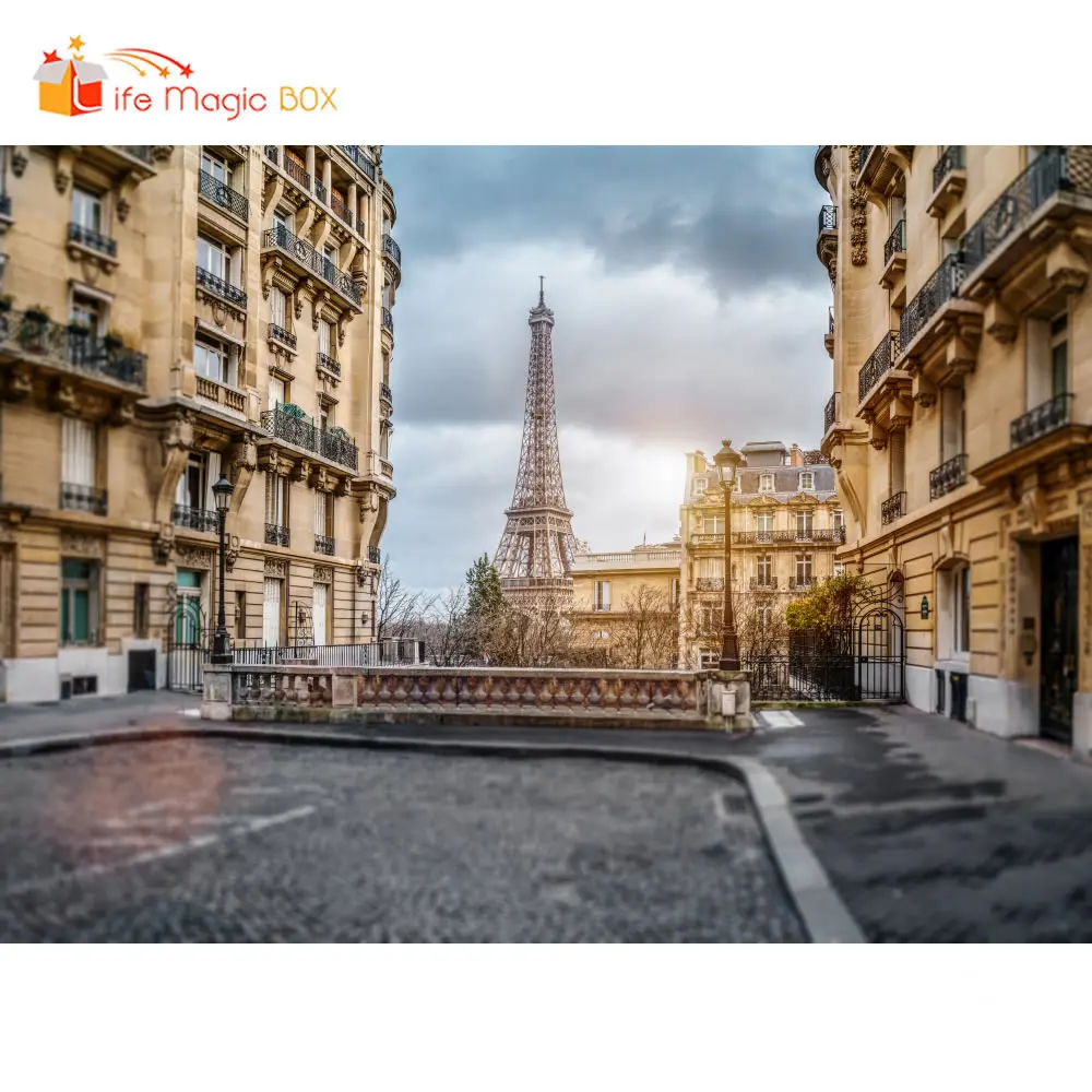 LIFE MAGIC BOX фотофоны для фотостудии Париж башня город годовщина|Фон фотосъёмки| |