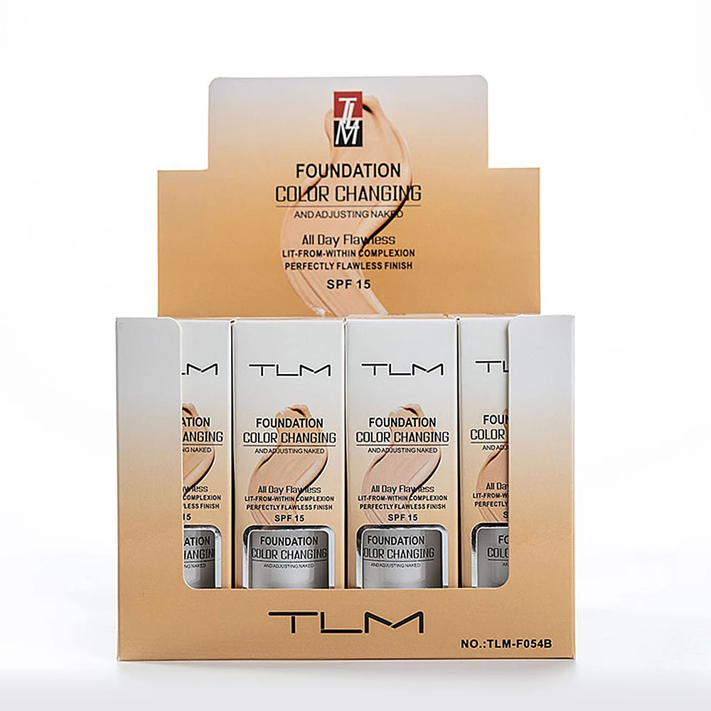 TLM меняющий цвет Жидкий тональный крем Мягкий матовый длинный износ корректор изменяет тон вашей кожи, просто смешивая TSLM1