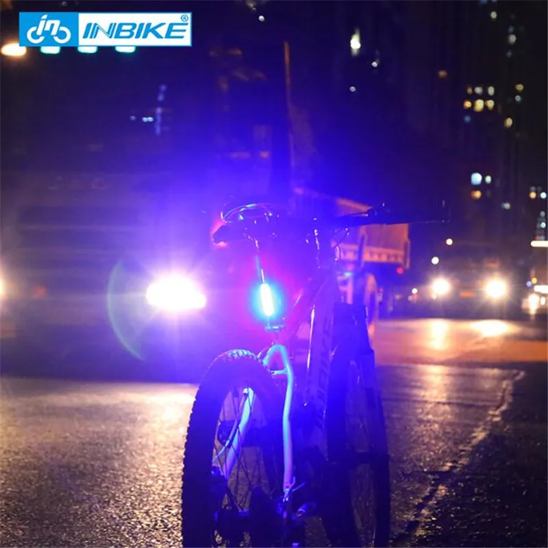 Clearance INBIKE New Bike Light Bicycle Tail Light USB Rechargeable Waterproof Cycling Taillights LED COB Warning Lights NX605 4