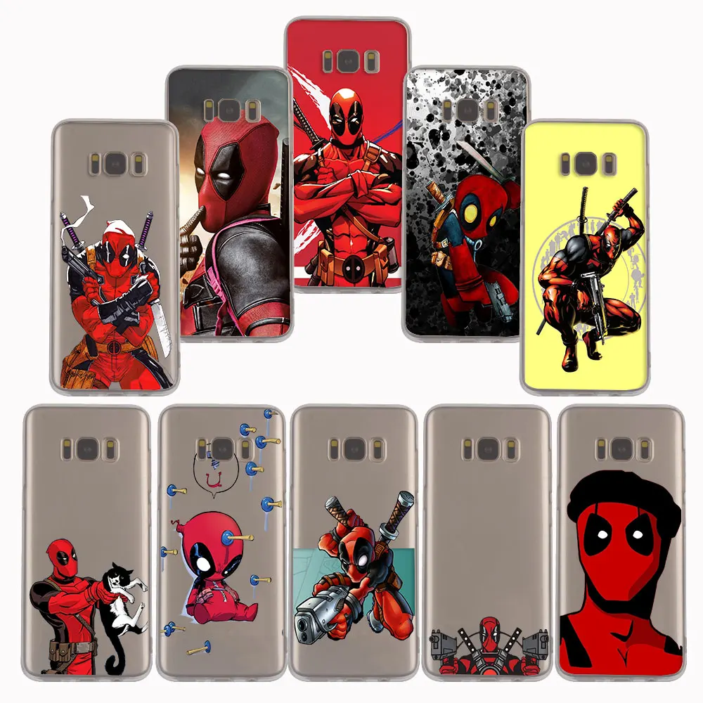 

YIMAOC 145z Deadpool Soft TPU Case for Samsung Galaxy J5 J7 A5 2017 J3 2016 A8 2018 Note 8 S7 edge S8 S9 Plus