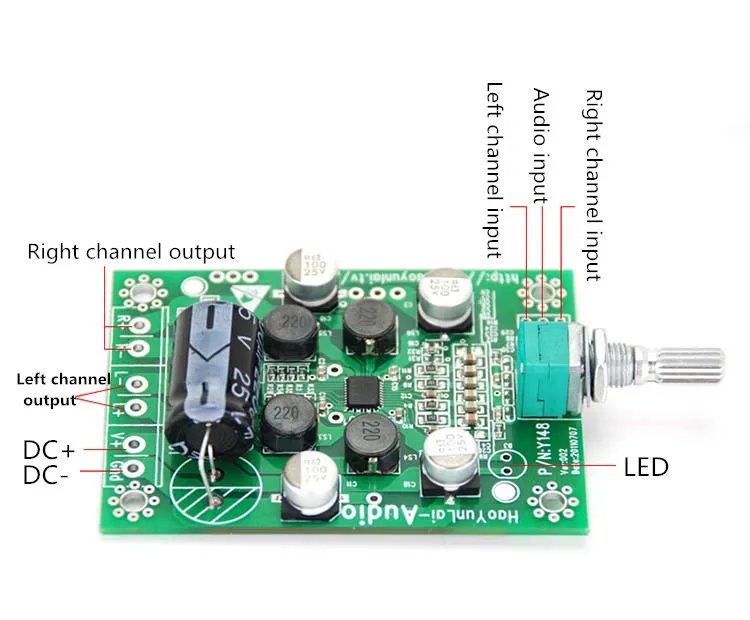 Lusya Y148 Мини цифровой усилитель 15 Вт* 2 streo усилитель мощности за TDA7297 сабвуфер аудио усилители доска E2-005