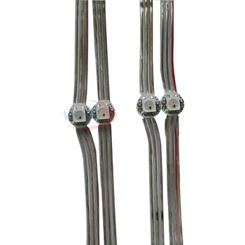 

5V WS2812B DIY module full-color luminous character string can be individually addressed single-point single control 12cm wire