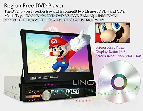 Flash Deal Vehicle Headunit Multimedia GPS Autoradio Electronics MP5 DVD Player In Deck Car Video Stereo single din LCD Screen logo iPod Re 3