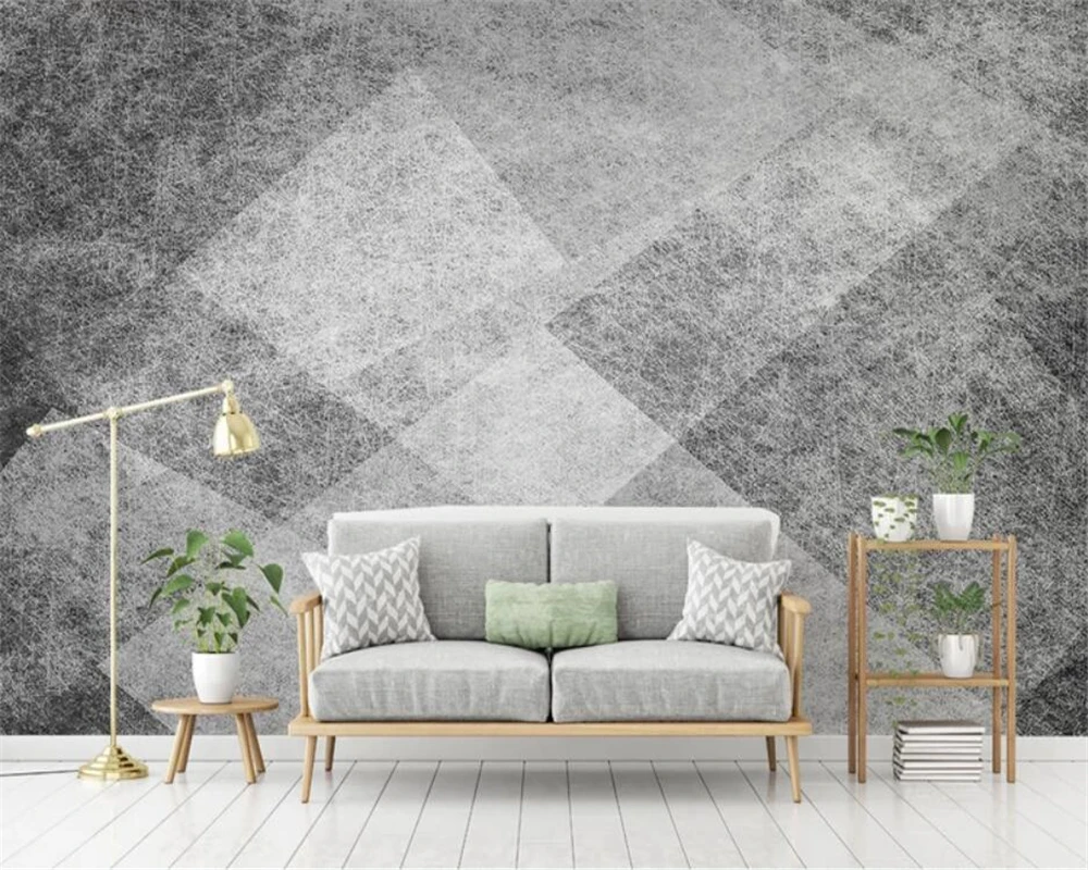 

papel de parede Custom wallpaper 3d photo mural abstract retro geometric mosaic TV background wall living room bedroom wallpaper