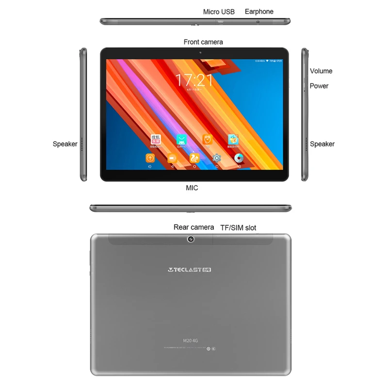 Teclast M20 4G планшетный ПК Android 8 0 MT6797 X23 Deca Core 4 Гб 64 rom 10 1 дюймов фаблет Двойные камеры