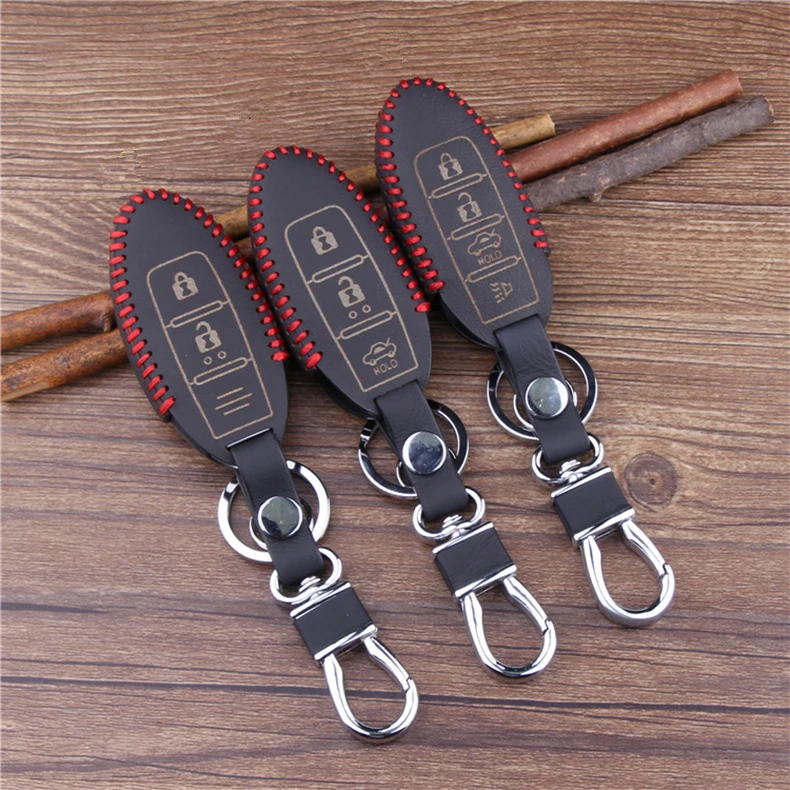 New Car Styling Key Cover Case For PATROL 307Z GT R MICRA JUKE QASHQAI MURANO Leather