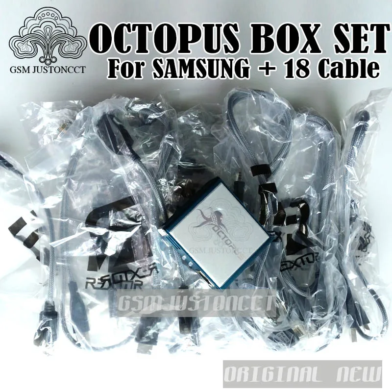 

2018 100% Original new Octopus Box / octoplus box tool with 18 Cables for Samsung / Unlock&Flash&Repair Mobile Phone