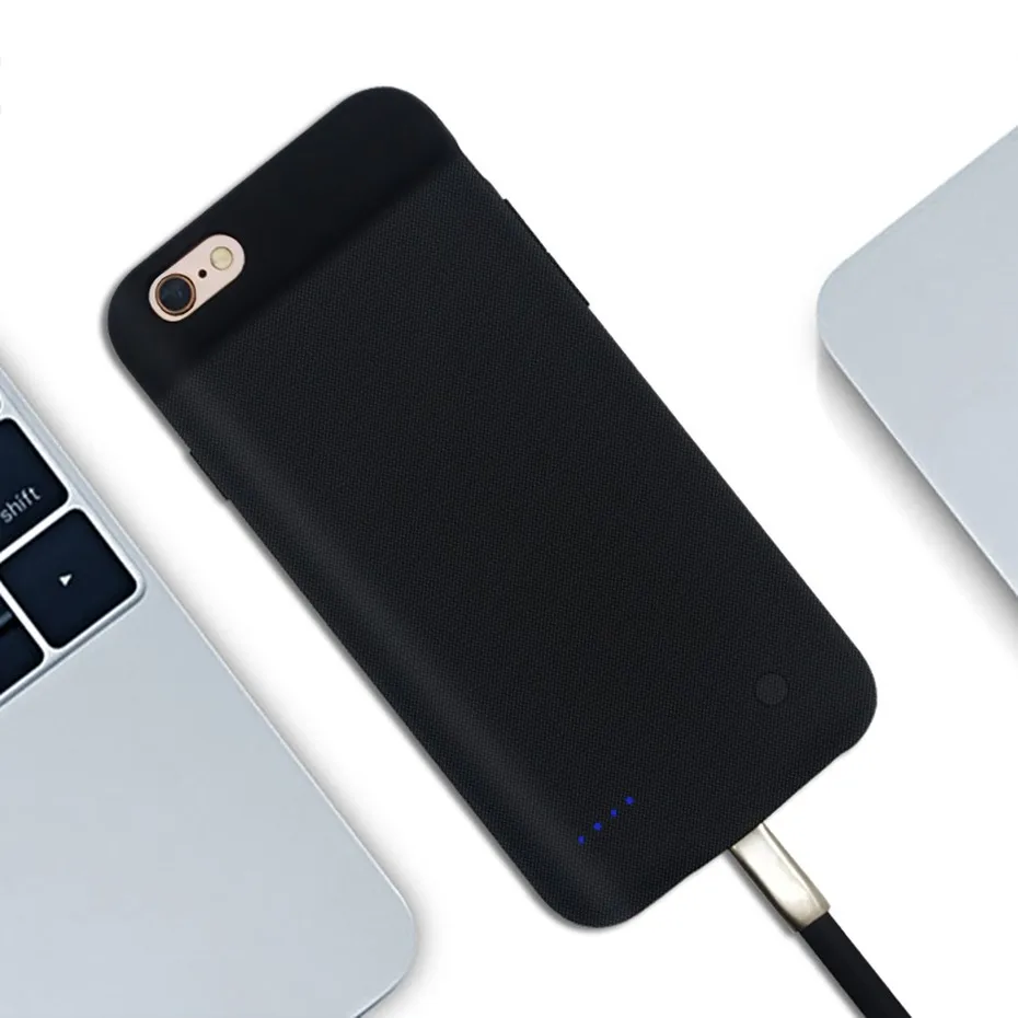 KHP Ultra Slim Battery Charger Case For iPhone 6 7 8 6s Plus Battery Case Power Bank Charging Cases Charger External Back Pack (6)