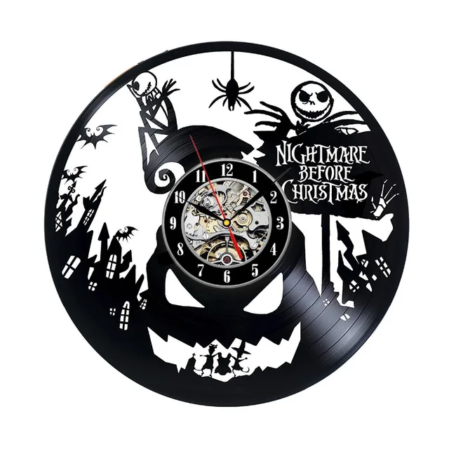 vinyl record wall clock nightmare before christmas music nursery art cd clock watch creative duvar saati - Nightmare Before Christmas Cuckoo Clock vinyl record wall clock nightmare before christmas music nursery art cd clock watch creative duvar saati - Nightmare Before Christmas Cuckoo Clock