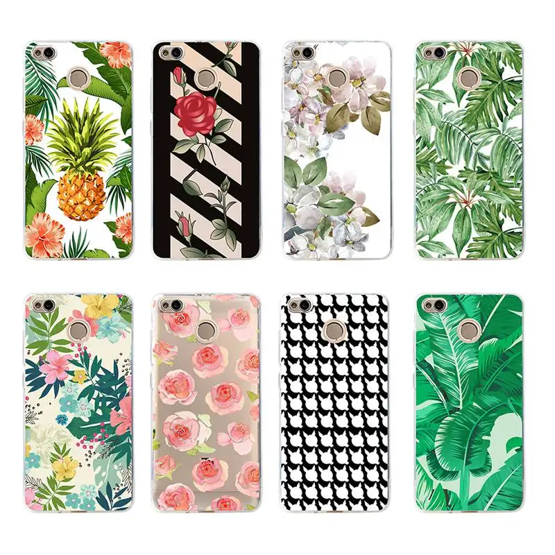 Soft TPU Phone Case FFlower Leaf Rose pineappl epetunia For xiaomi redmi 6 5s 5x 6x note3 mi8 4x 4a 3s note4x note5a c041 | Мобильные
