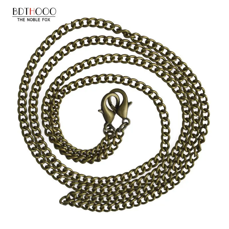 120cm Replacement Metal Chain For Shoulder Bags Crossbody Handbag Antique Bronze Handle DIY Bag Strap Accessories Hardware