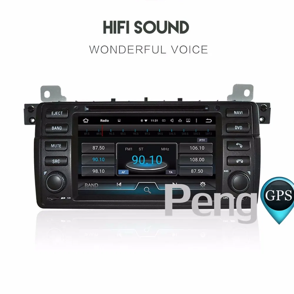 Восьмиядерный CD DVD плеер 2 Din стерео Android 8 0 автомобильное радио для BMW E46 1998 2005 M3 GPS