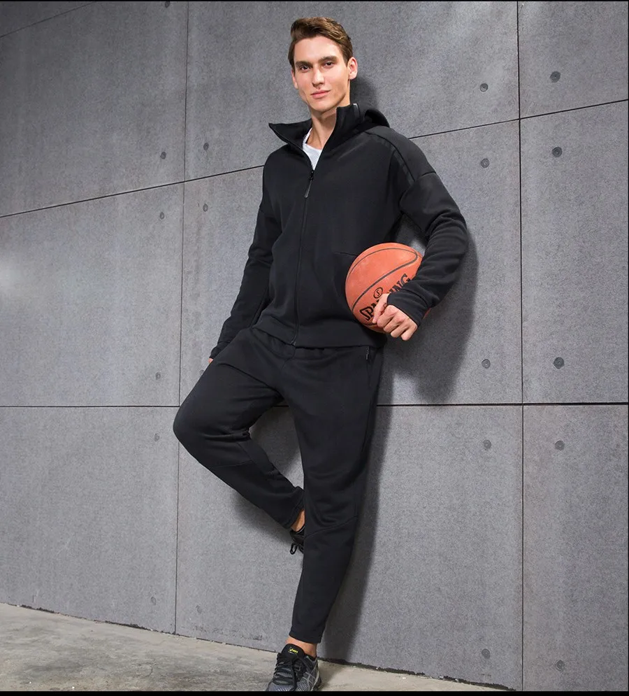 Новинка осени мужская куртка для бега Толстовка для тренировки XXL Весенняя Спортивная одежда на молнии