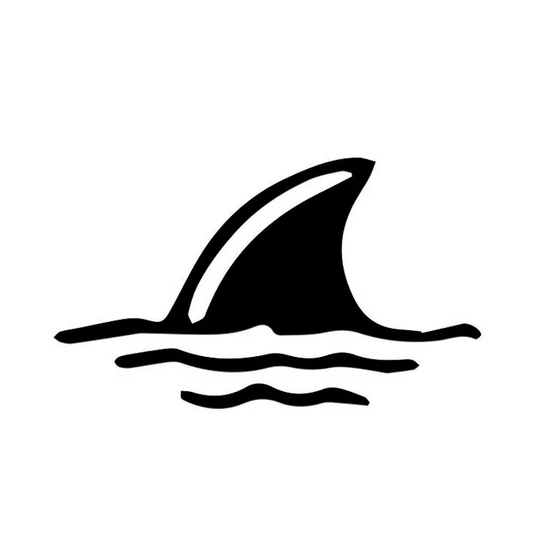 Yjzt 11cm 6 5cm Shark Fin In Water Fun Vinyl Car Sticker Car Styling Decals Black Silver Accessories C11 0358 Car Stickers Aliexpress