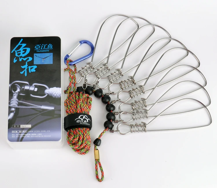 Fish Buckle Lure Fishing Lock Stainless High Strength Nylon Super Climbing Locksin Fishing