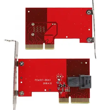 

PCI-E Riser Card NVMe U.2 SSD Hard Disk 8643 Interface PCIe 3.0 X4 Adapter Card Riser Card(S)