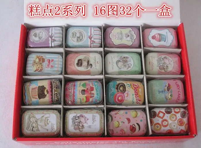 32pcs Lot Fashion Cake Tin Case Tea Pill Box Cute Decorative Bo 32pcs Lot Fashion Cake Tin Case Tea Pill Box Cute Decorative Bo Household Organization In Storage Bins From Home Garden On Aliexpress