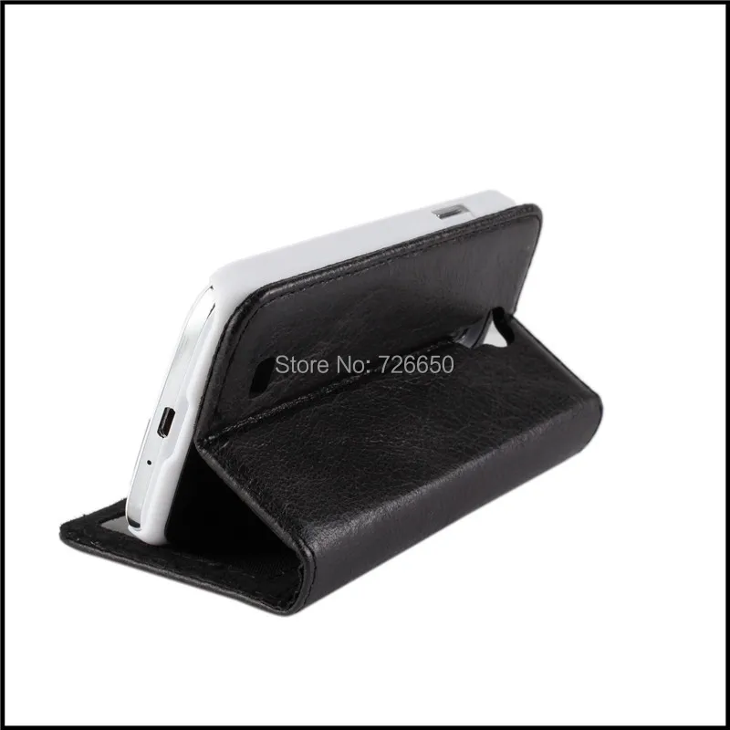 Кожаный чехол-бумажник из натуральной кожи для samsung Galaxy S IV S4 i9500 с фоторамкой и держателями карт+ защита для экрана