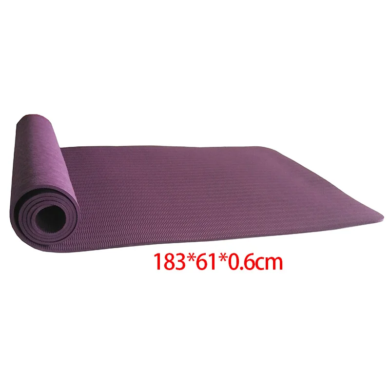 6 мм Tpe нескользящий коврик для йоги подходит для фитнеса безвкусный спортивный коврик йога сумка йога пояс