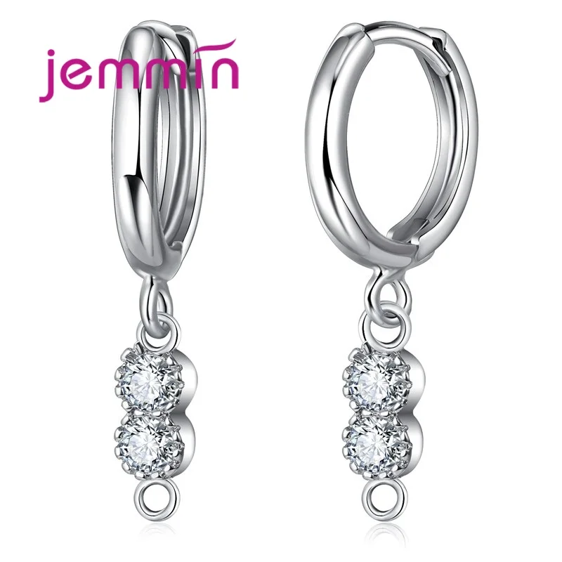 Elegant New Arrival Hoop Earrings 925 Sterling Silver DIY Accessories AAA CZ For Women Fine Jewelry. | Украшения и аксессуары