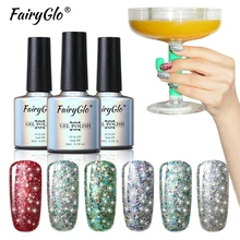 FairyGlo, 10 мл, Звездный Гель-лак для ногтей, супер яркий цвет, Гель-лак, блестящий, замачиваемый, УФ, светодиодный, Полупостоянный, геллак, Lucky ink, Shilak