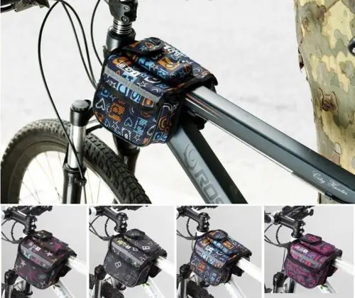 Sale 2018 New Cycling Bike Bicycle Pannier Frame Front Tube Double Bag 4 Colors 0