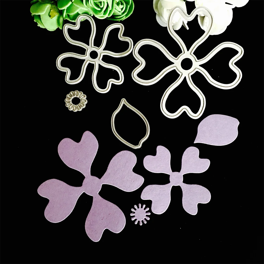

Flowers Cutting Dies Greeting Cards Scrapbooking Die 3D Stamp DIY Scrapbooking Card Photo Decoration Supplies Flowers 4 Style
