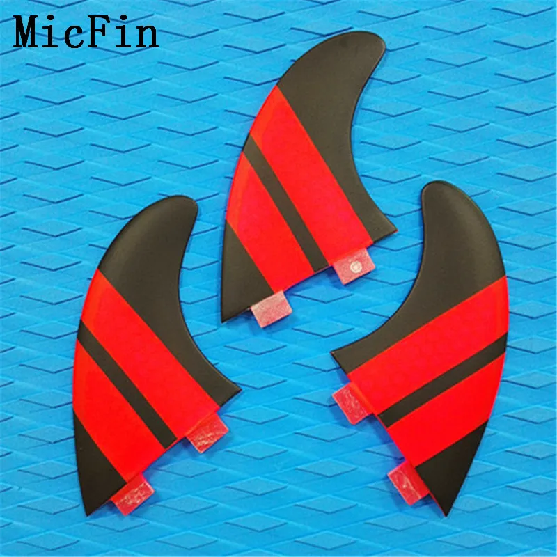 M-G5 Micfin quillas surf вафельная fcs плавники стекловолокна досок для серфинга плавники три ребра размер M-G5