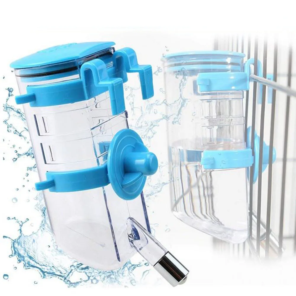 

350ml Pet Dog Drinking Water Dispenser Suspended Hanging Drinking Feeders Stainless Steel Ball Drinking Water Bottle