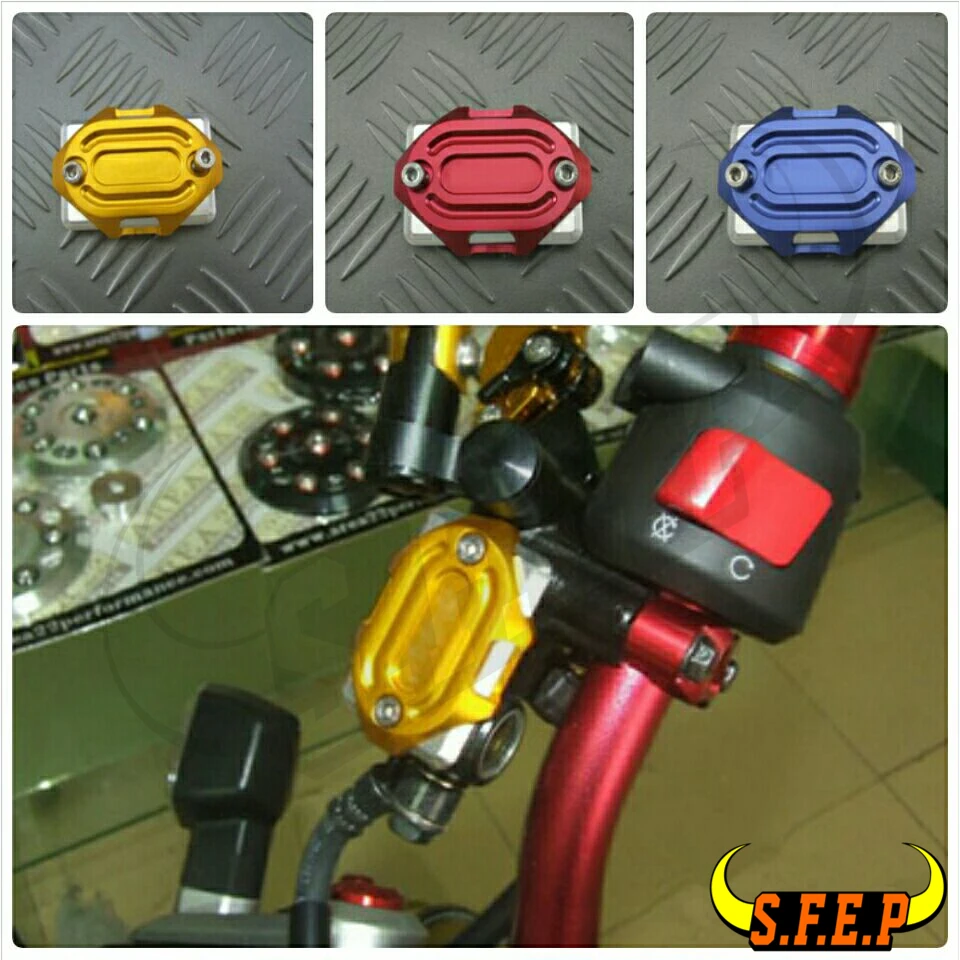 

Motorcycle CNC Aluminum Brake Fluid Fuel Reservoir Tank Cap Cover For Honda GROM MSX125 MSX125SF