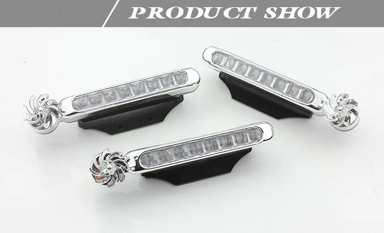 

2pair 8 x LEDs No Wiring Wind Power Grille Vehicle Lights With for Suzuki Jimny The Kizashi Grand Vitara SX4 VITARA Accessories